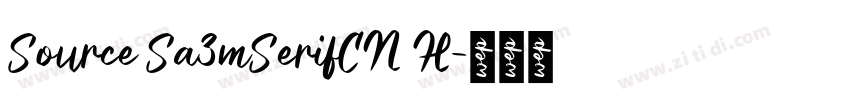 Source Sa3mSerifCN H字体转换